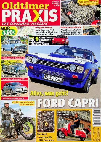 Deckblatt Oldtimer Praxis (11/2022)